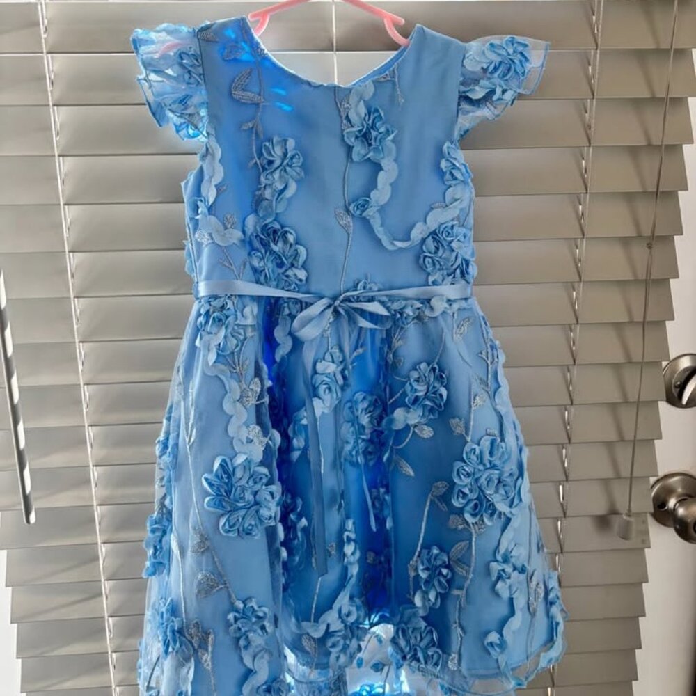 Rare Editions Floral Soutache Hi-Low Social Dress Size 5